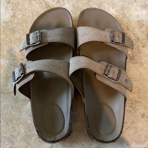 brown sandals